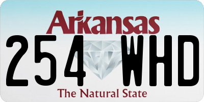 AR license plate 254WHD