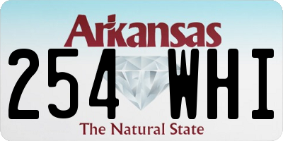 AR license plate 254WHI
