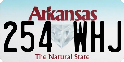 AR license plate 254WHJ
