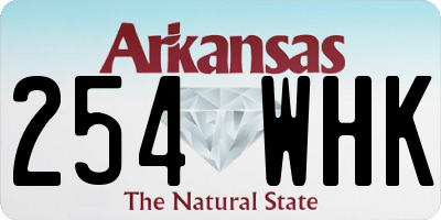 AR license plate 254WHK