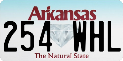 AR license plate 254WHL