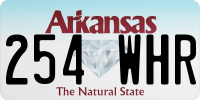 AR license plate 254WHR