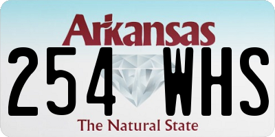 AR license plate 254WHS
