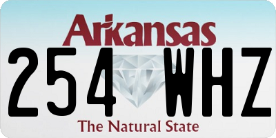 AR license plate 254WHZ