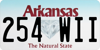 AR license plate 254WII