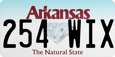 AR license plate 254WIX