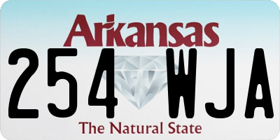 AR license plate 254WJA