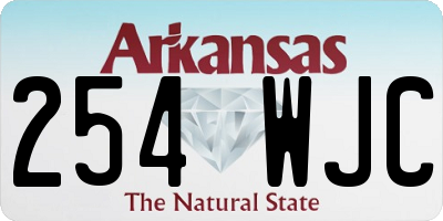 AR license plate 254WJC