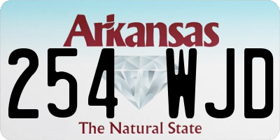 AR license plate 254WJD