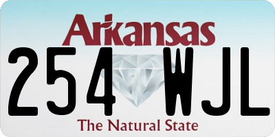AR license plate 254WJL