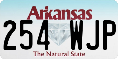 AR license plate 254WJP