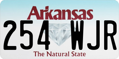 AR license plate 254WJR