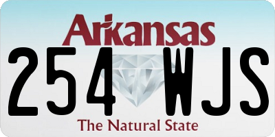 AR license plate 254WJS