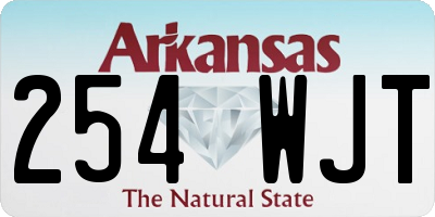 AR license plate 254WJT
