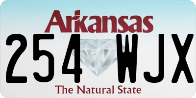 AR license plate 254WJX