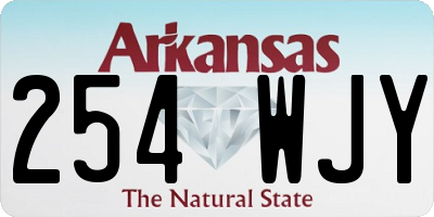 AR license plate 254WJY