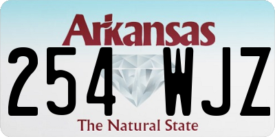 AR license plate 254WJZ