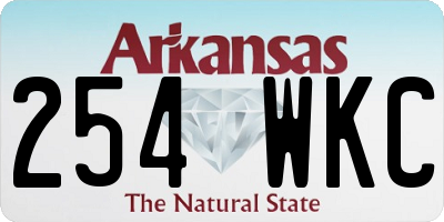 AR license plate 254WKC