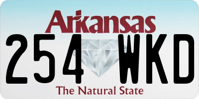 AR license plate 254WKD