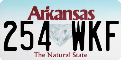 AR license plate 254WKF