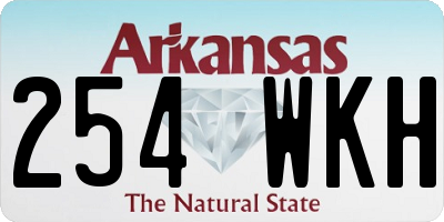 AR license plate 254WKH