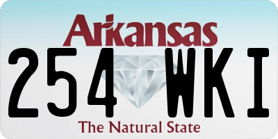 AR license plate 254WKI