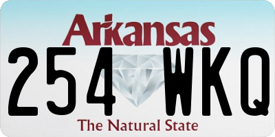 AR license plate 254WKQ