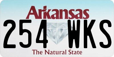 AR license plate 254WKS