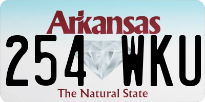 AR license plate 254WKU