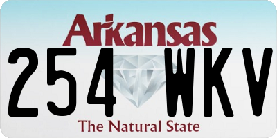 AR license plate 254WKV