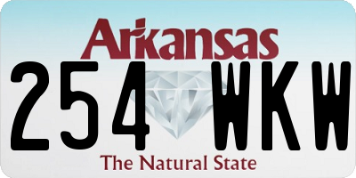 AR license plate 254WKW