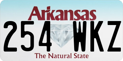 AR license plate 254WKZ