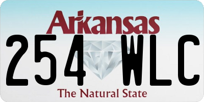 AR license plate 254WLC