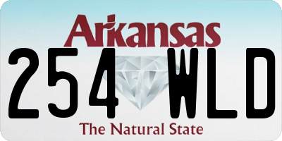 AR license plate 254WLD