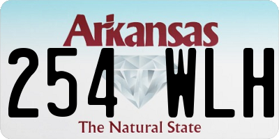 AR license plate 254WLH