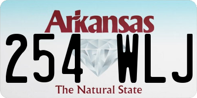 AR license plate 254WLJ