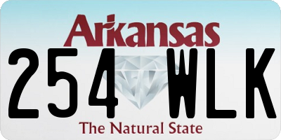 AR license plate 254WLK