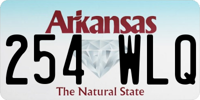 AR license plate 254WLQ