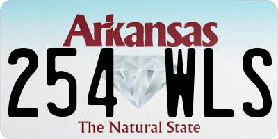 AR license plate 254WLS