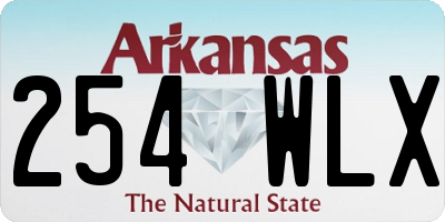 AR license plate 254WLX