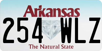 AR license plate 254WLZ
