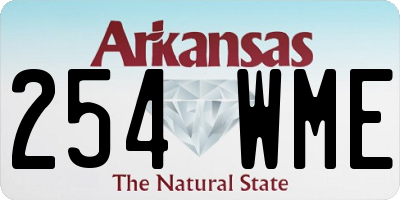 AR license plate 254WME