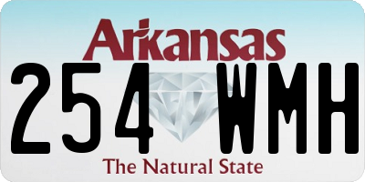 AR license plate 254WMH