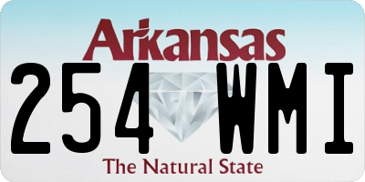 AR license plate 254WMI