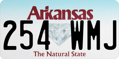 AR license plate 254WMJ
