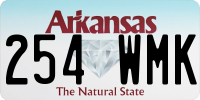 AR license plate 254WMK