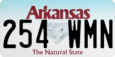 AR license plate 254WMN