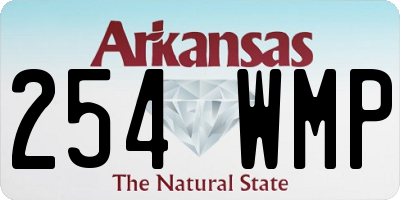 AR license plate 254WMP