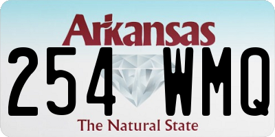 AR license plate 254WMQ