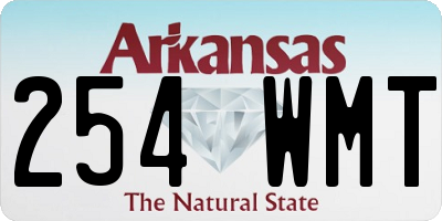 AR license plate 254WMT
